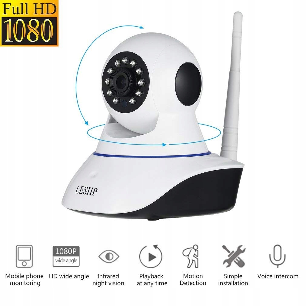 KAMERA WIFI IP MONITORING HD LESHP 1080P