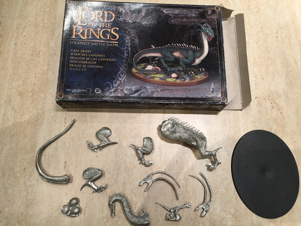 LOTR - CAVE DRAKE - DRAGON -METAL + GRATIS