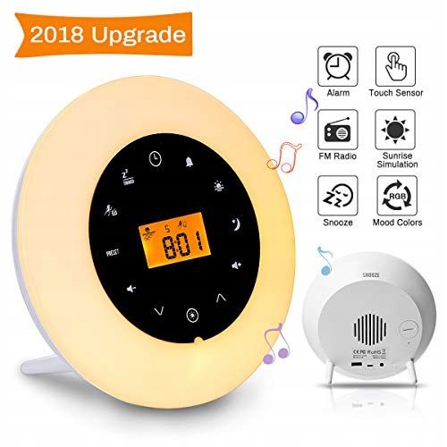 M4 Elfeland Wake Up Light LED Budzik,Zegar