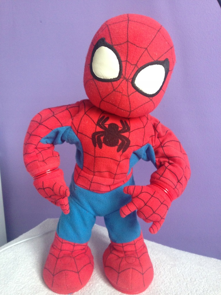 Tańczący i śpiewający Spider Man duży 35 cm