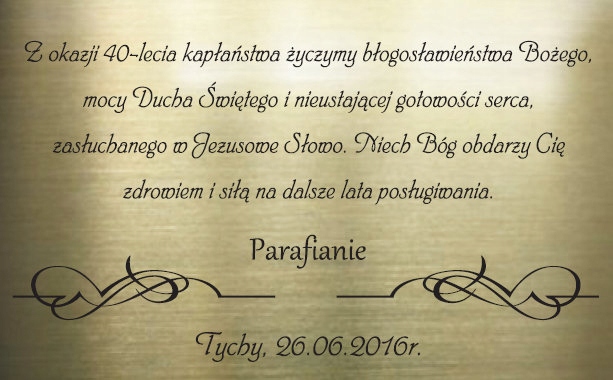 GRAWER święcenia kapłańskie rocznicę na prymicje