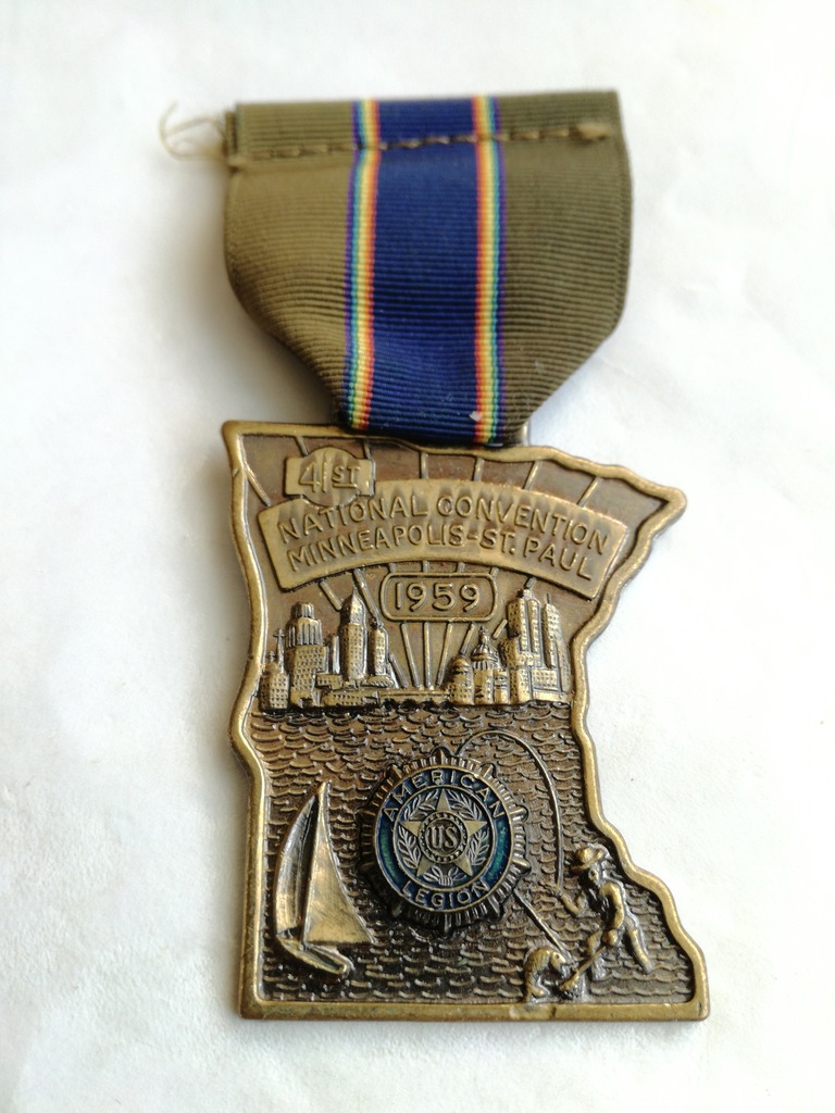 US American Legion Medal - 1959 .