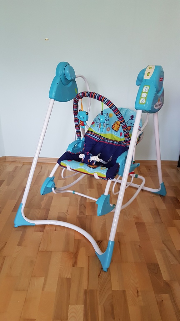 Huśtawka Bujaczek Leżaczek Fisher Price 3w1 P6948