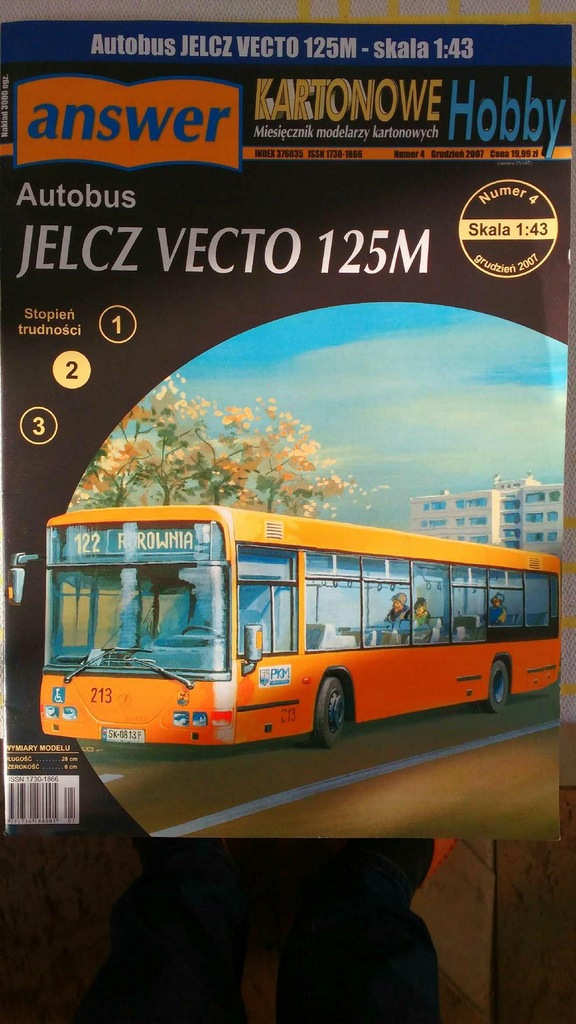 KH 12/2007 Autobus JELCZ VECTO 125M 1:43