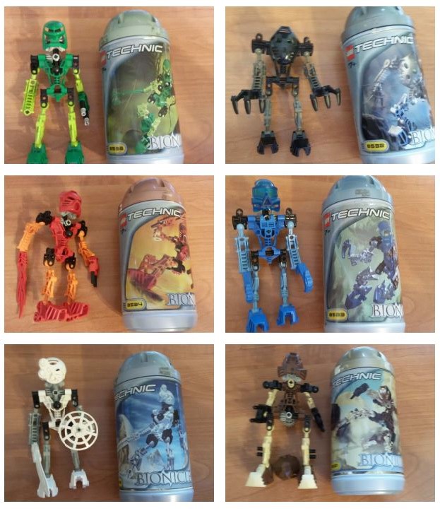 LEGO Bionicle, cała pierwsza seria