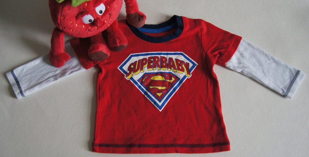 Bluzka SUPERBABY SUPERMAN r 9-12 m 80 cm :)