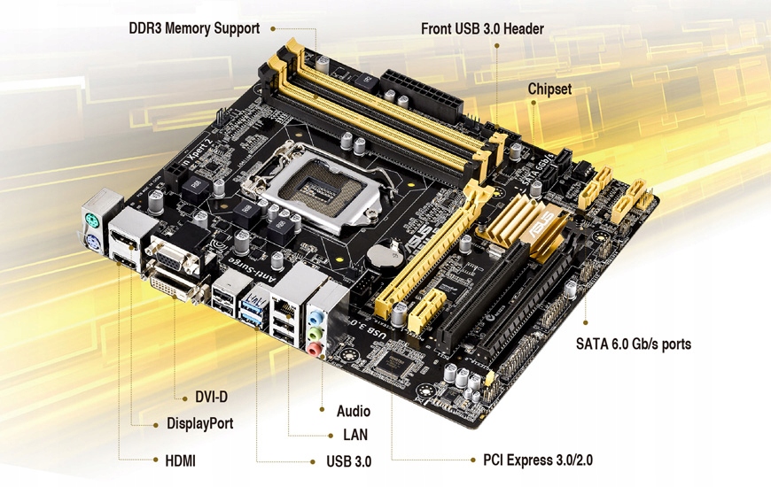 ASUS Intel B85 搭載 マザーボード LGA1150対応 B85M-G microATX - PC