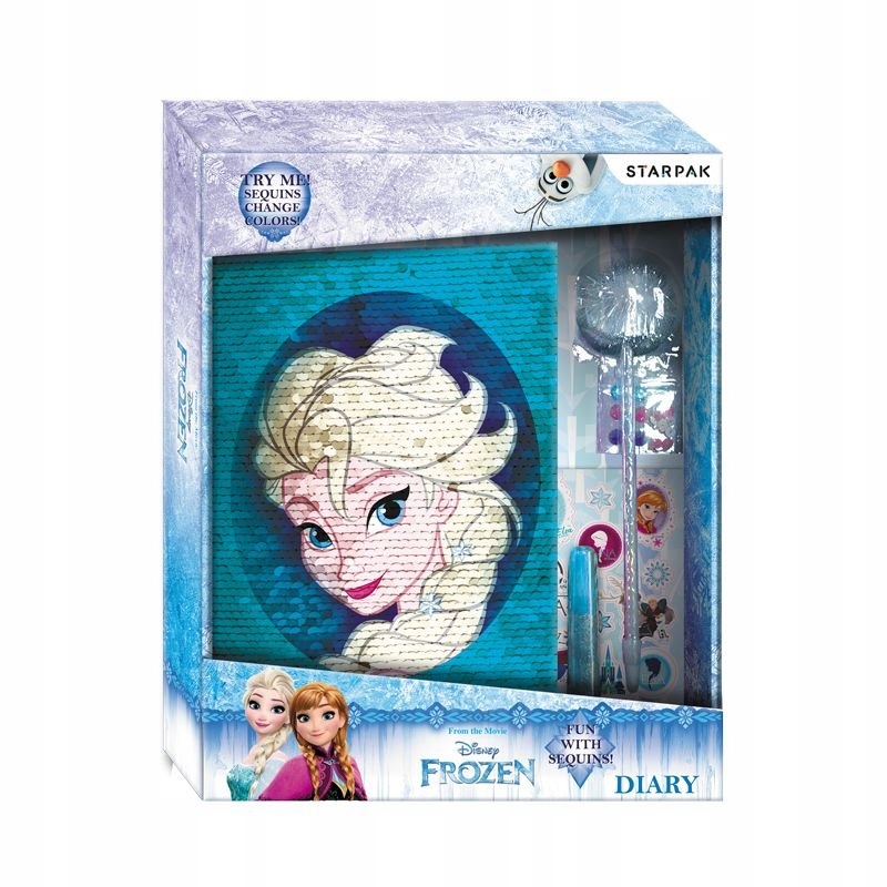 Pamiętnik z cekinami Kraina Lodu Frozen Elza