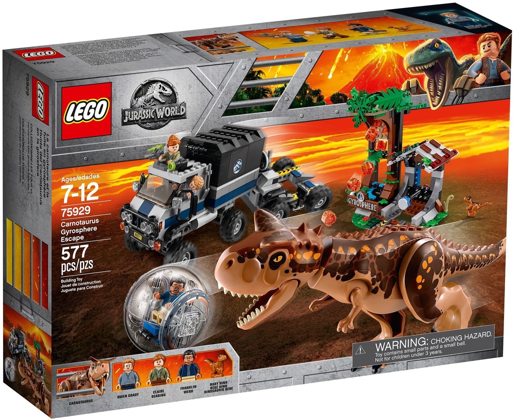 LEGO JURASSIC WORLD 75929 UCIECZKA PRZED KARNOTAUR