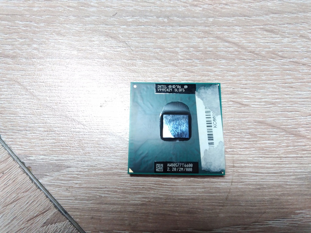 Intel Core 2 Duo T6600 2x 2,20GHz, 2M Cache, 800MH