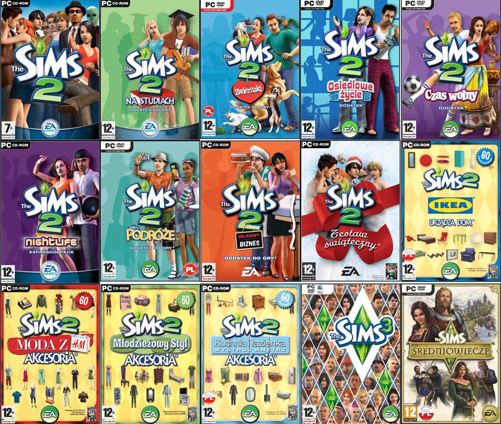 THE SIMS 2 + WSZYSTKIE DODATKI ORIGIN 24/7AUTOMAT