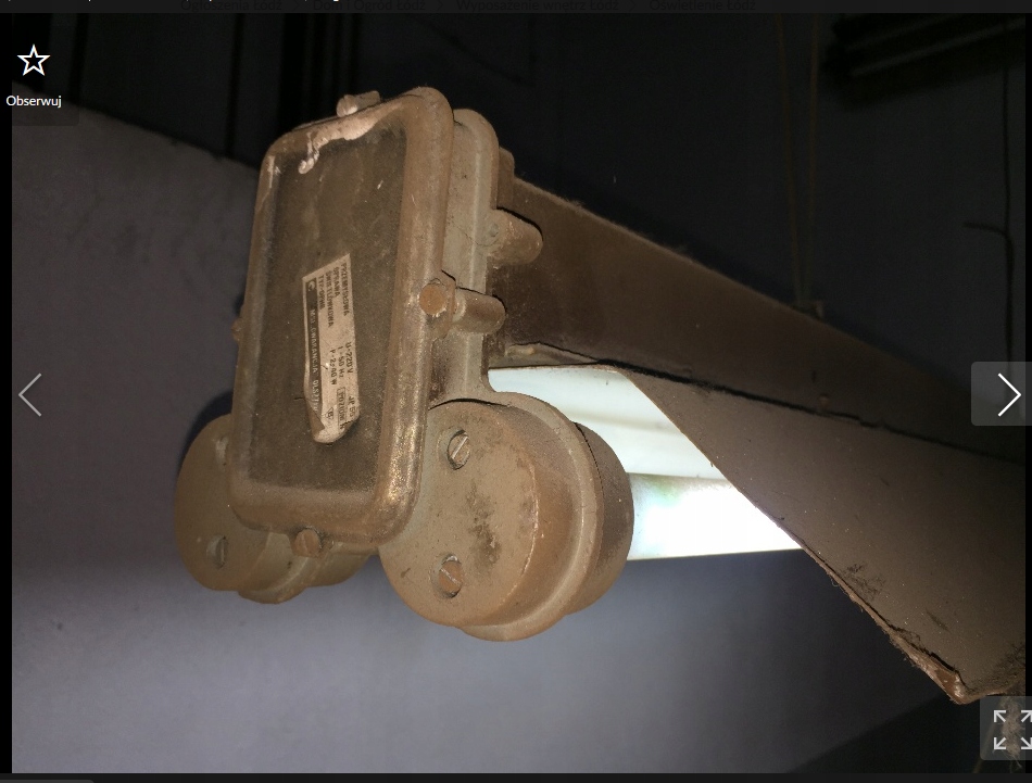 Lampy jarzeniowe PRL , Loft