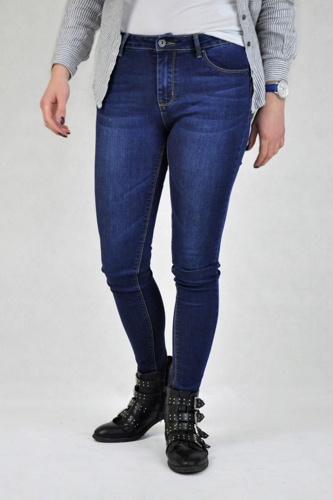 Niebieskie jeansy damskie Goodies Z1158 XS (34)