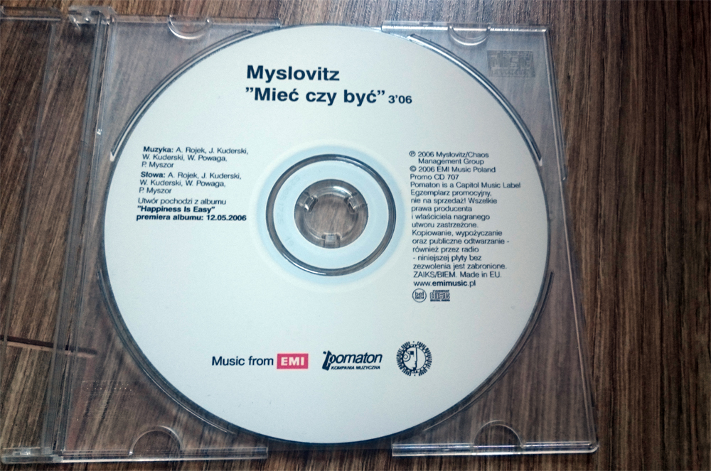 Myslovitz - Mieć czy Być, POLSKIE PROMO, UNIKAT!