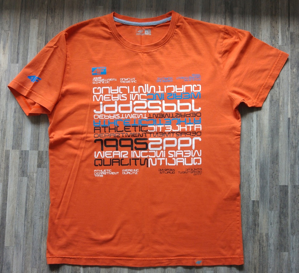 T-shirt marki 4F Sportowa koszulka z napisami - L