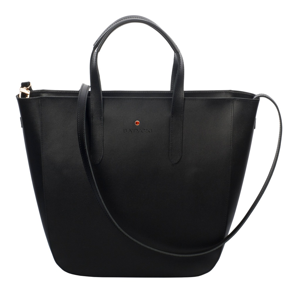 OUTLET Torebka skórzana Batycki shopper Be Happy