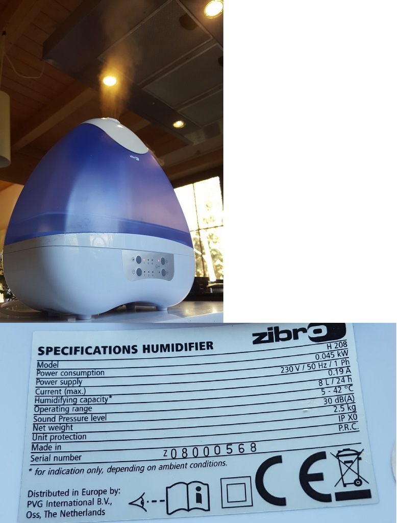 Nawilżacz powietrza Zibro H208, stan bdb, sprzedam