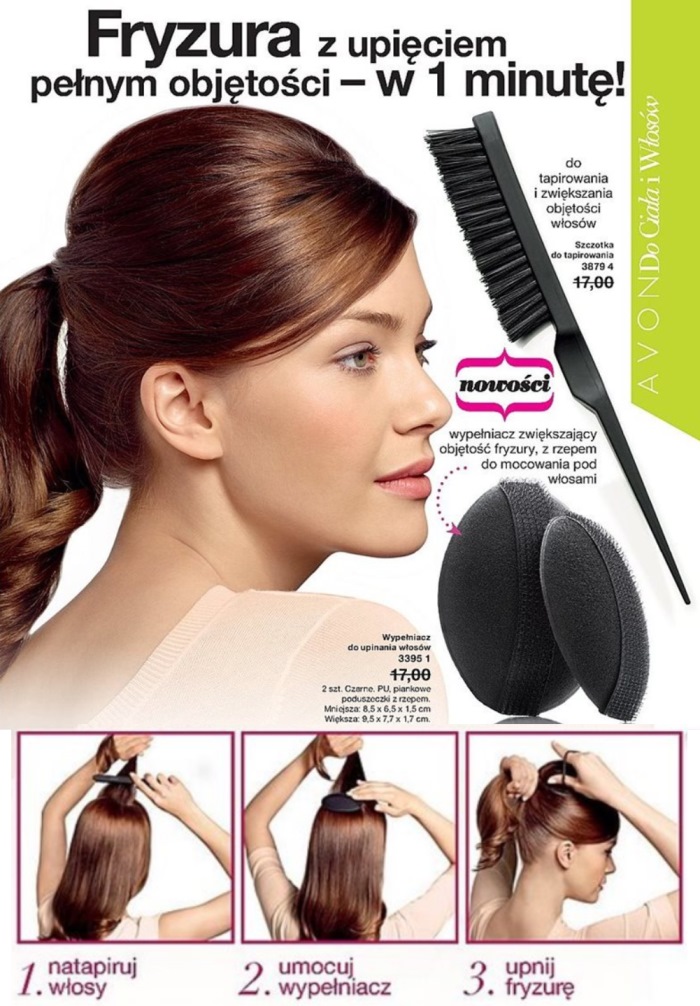 AVON wypełniacz do upinania włosów 2szt + gratis:)
