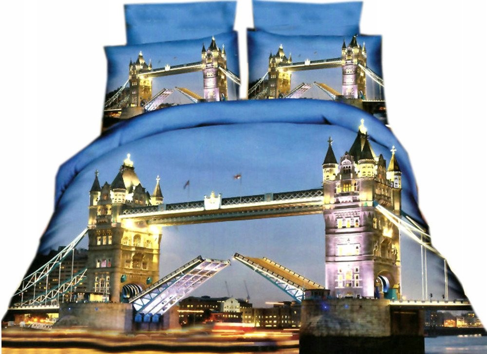 Pościel 3D MIASTA 160x200 London Bridge