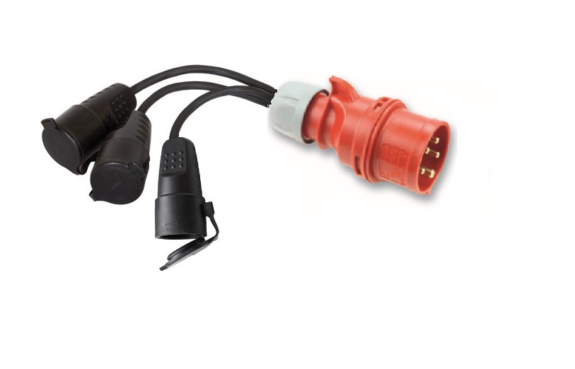 ADAPTER SIŁOWY PRZEJŚCIÓWKA 32A 400V NA 230V