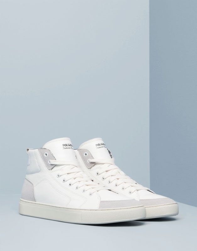 PULL&amp;B Biało szare sportowe buty (40)