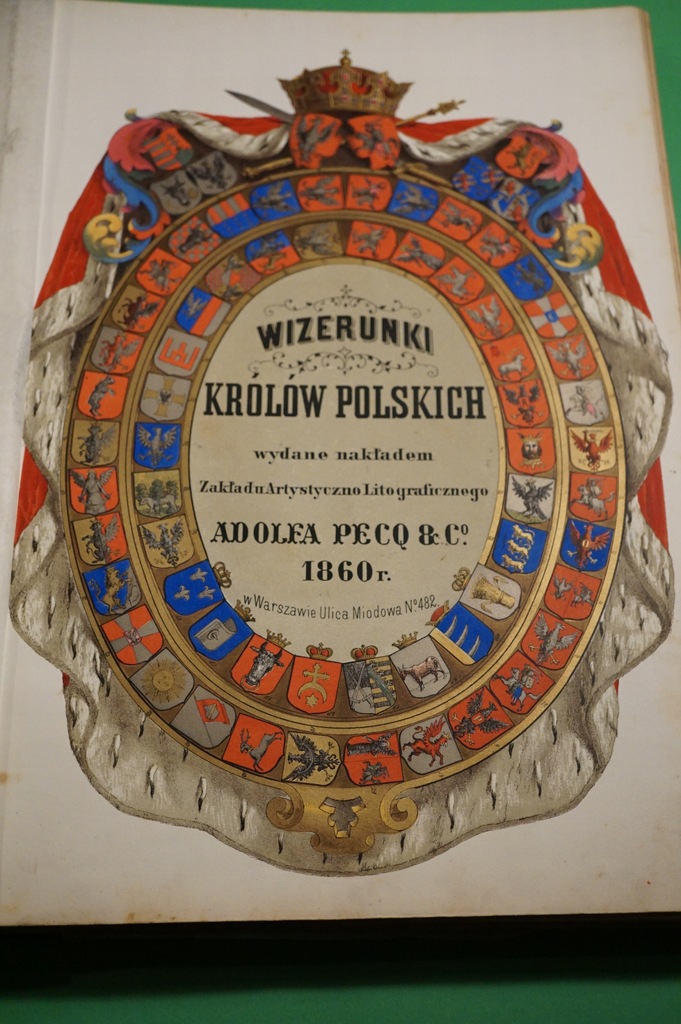 LESSER A: Wizerunki królów polskich 1860 43 litogr