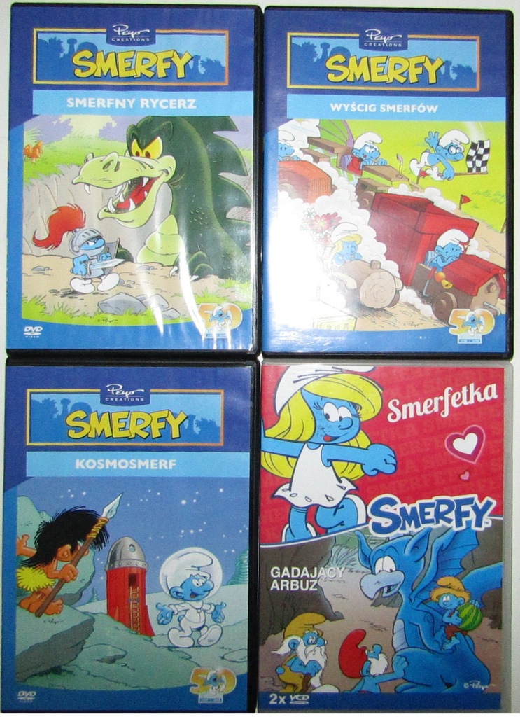 + DVD/VCD ZESTAW BAJKI SMERFY