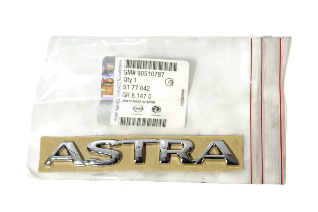 ZNACZEK OPEL ASTRA NOWY 90510787