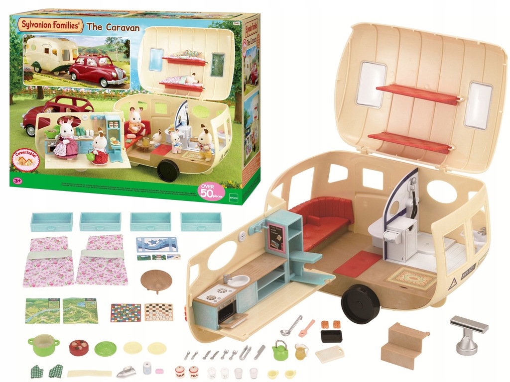SYLVANIAN FAMILIES PRZYCZEPA KEMPINGOWA AKCESORIA