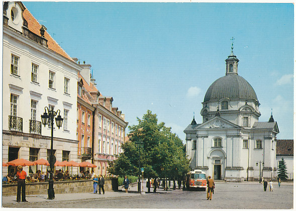 Warszawa Rynek Nowego Miasta autobus Jelcz