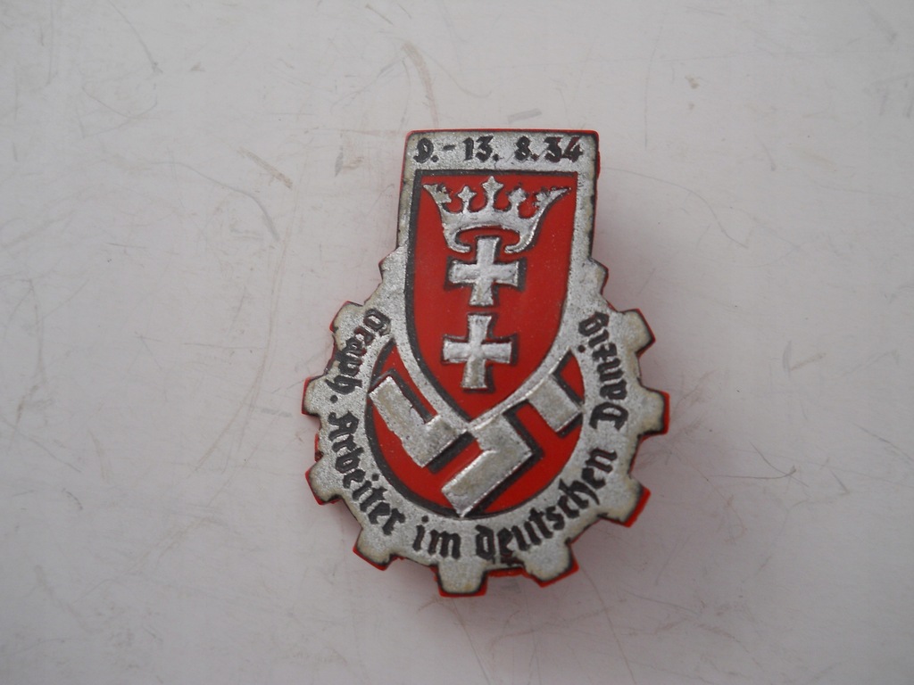 odznaka partyjna gdańska z 1934r.