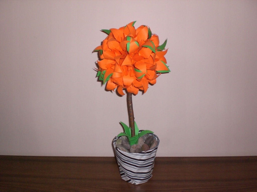 ORIGAMI LILIOWIEC DRZEWKO KULA 3D irys lilia 46cm