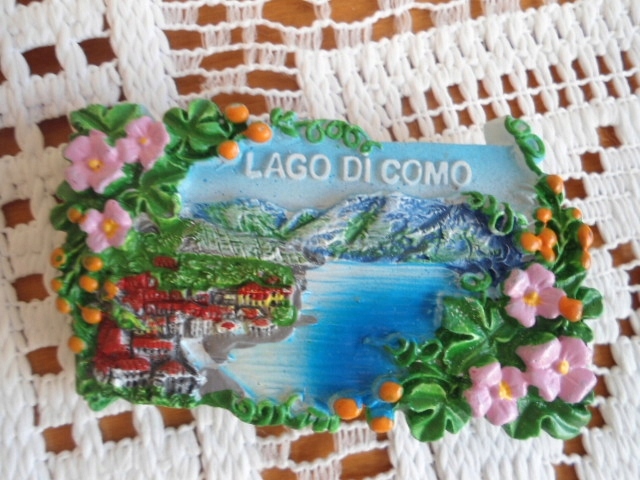 MAGNES NA LODÓWKĘ WŁOCHY LAGO DI COMO ALPY