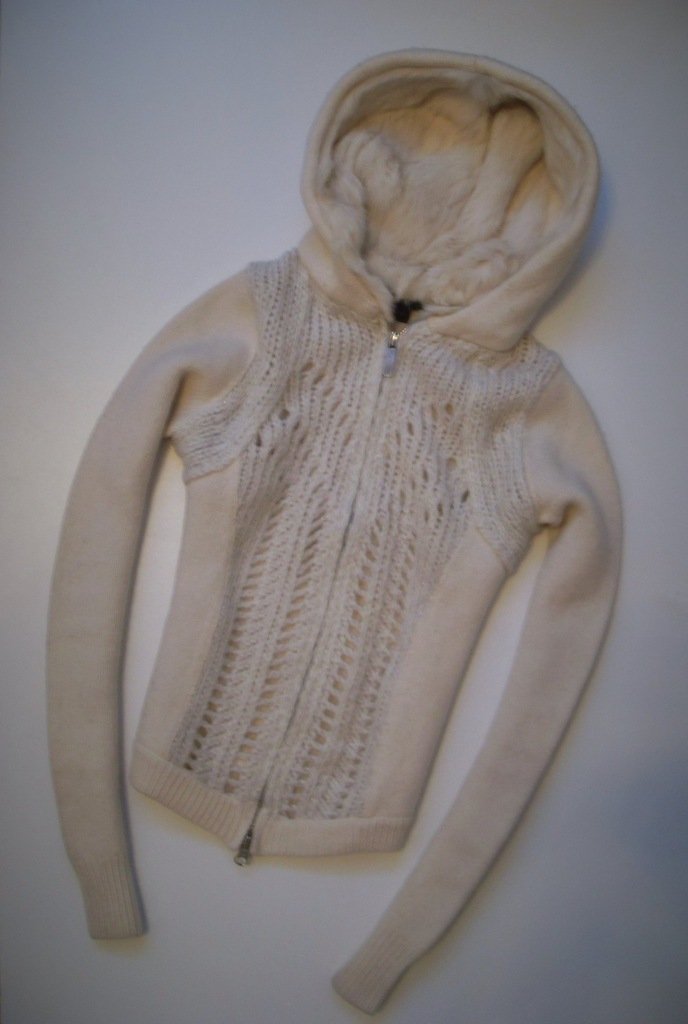 ARMANI EXCHANGE sweter, wełna, królik naturalny S
