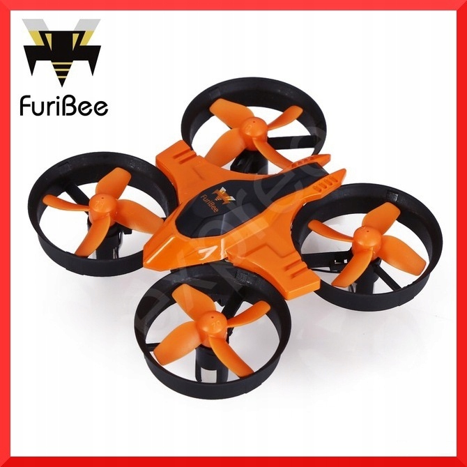 mini DRON RC FuriBee F36 Quadcopter pomarańczowy