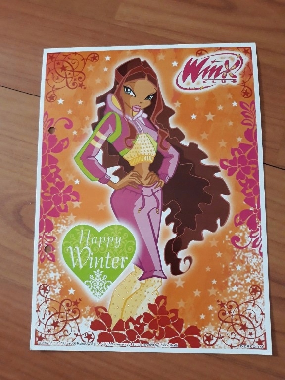 wkłady do segregatora karteczki WINX duże