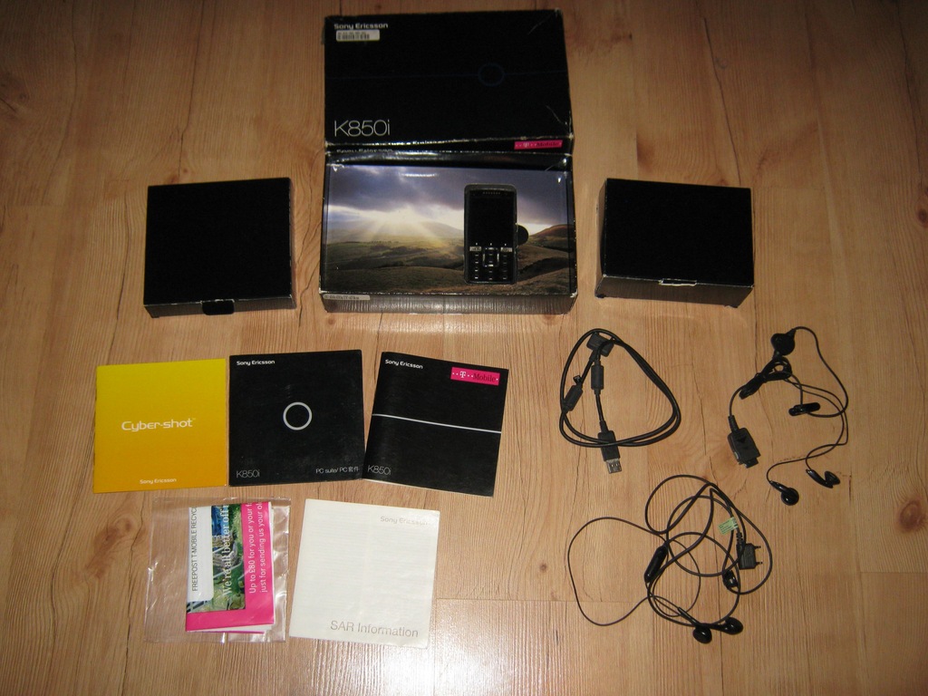 Sony-Ericsson K850i kompletny zestaw USZKODZONY
