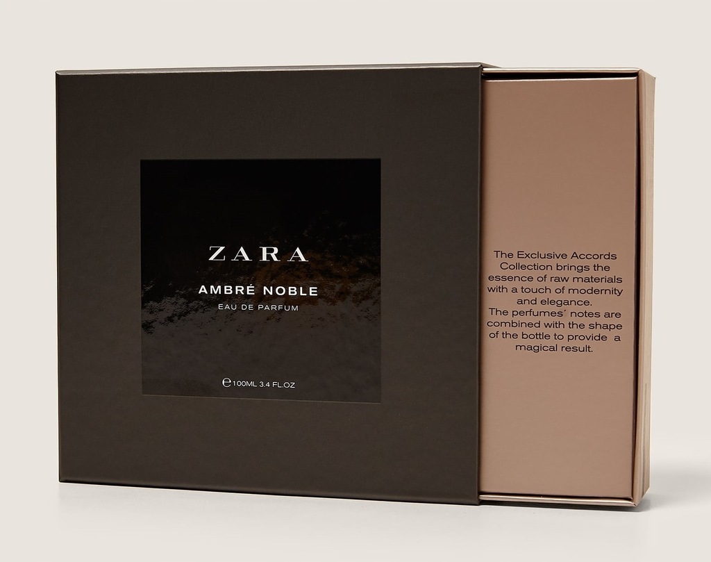 ZARA AMBRE NOBLE 100ml EAU DE PARFUM TAG COLLECTIO