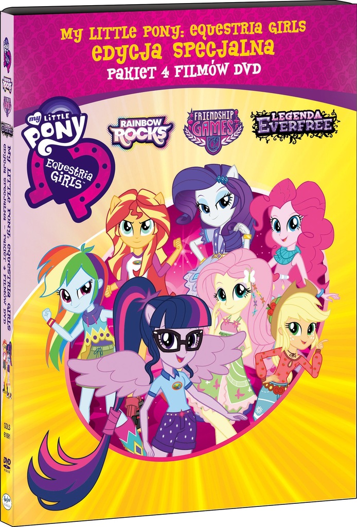 Płyta DVD My little pony: equestria girls pakiet 4