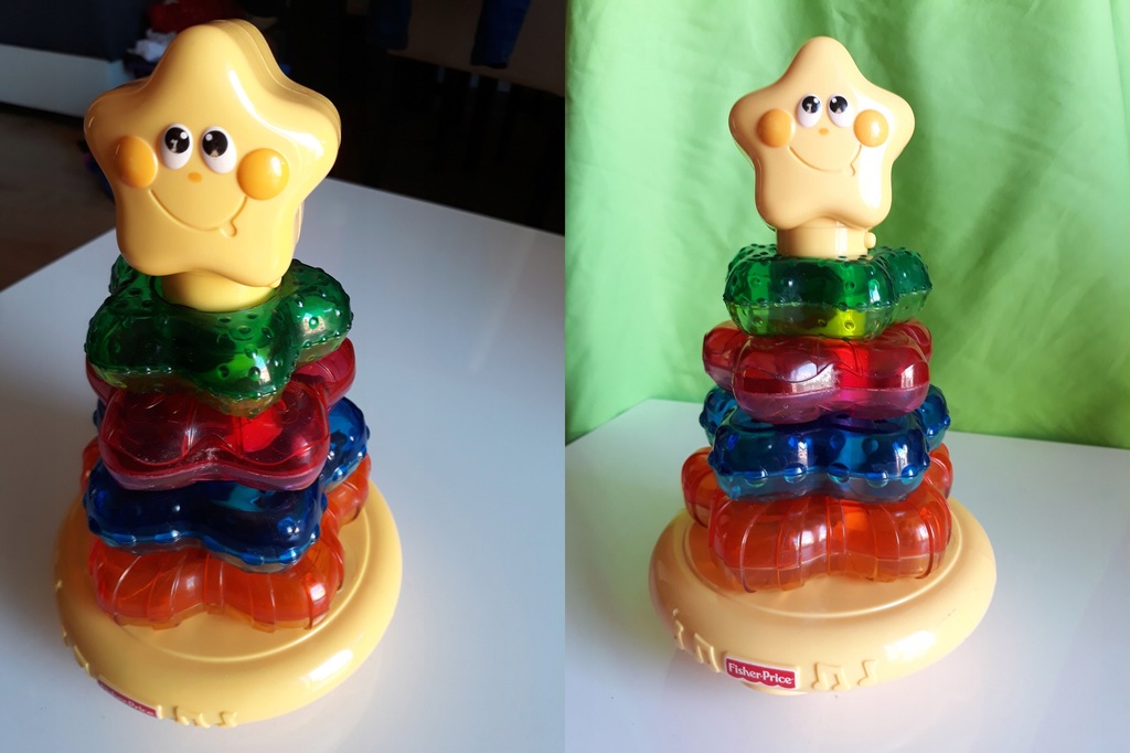 EL10: FISHER PRICE: PIRAMIDKA ŚWIECĄCA GWIAZDKA