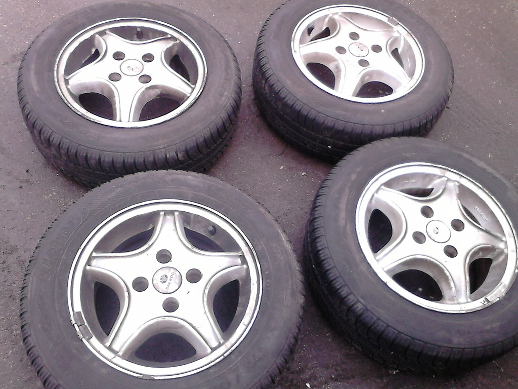 Alufelgi Daewoo Lanos Z Oponami kpl 175/65r13