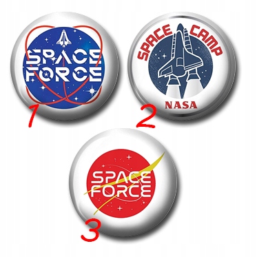 NASA Space Force przypinka