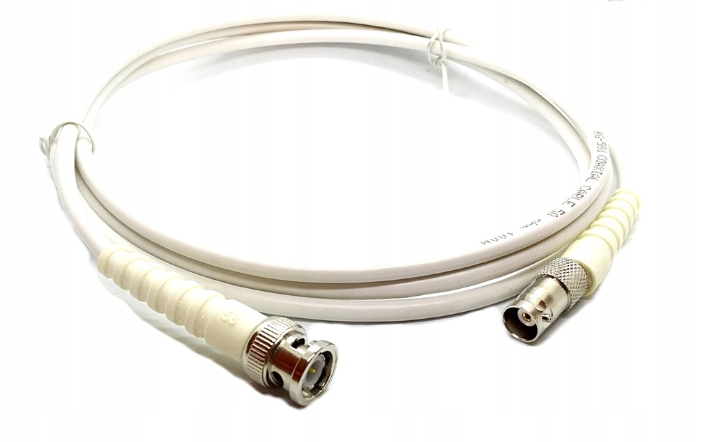 Kabel przyłącze BNC wtyk na gniazdo 50OHM RG58 1m