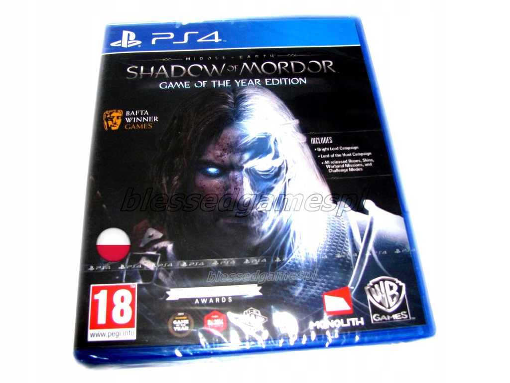 Śródziemie Cień Mordoru GOTY PL język PS4 SKLEP