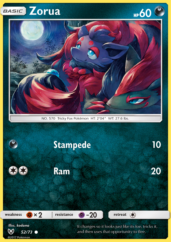 Pokemon Zorua SLG 52/73