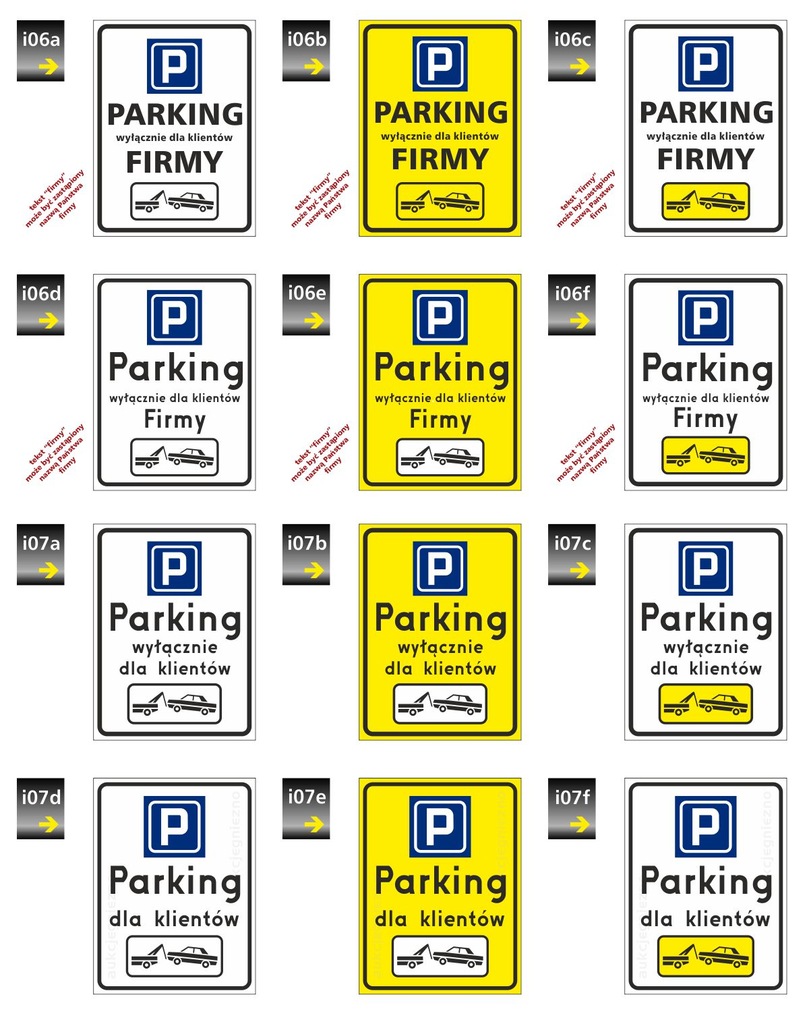 Tablica PARKING, prywatny, strzeżony, 24h 30x40cm - 7339660178