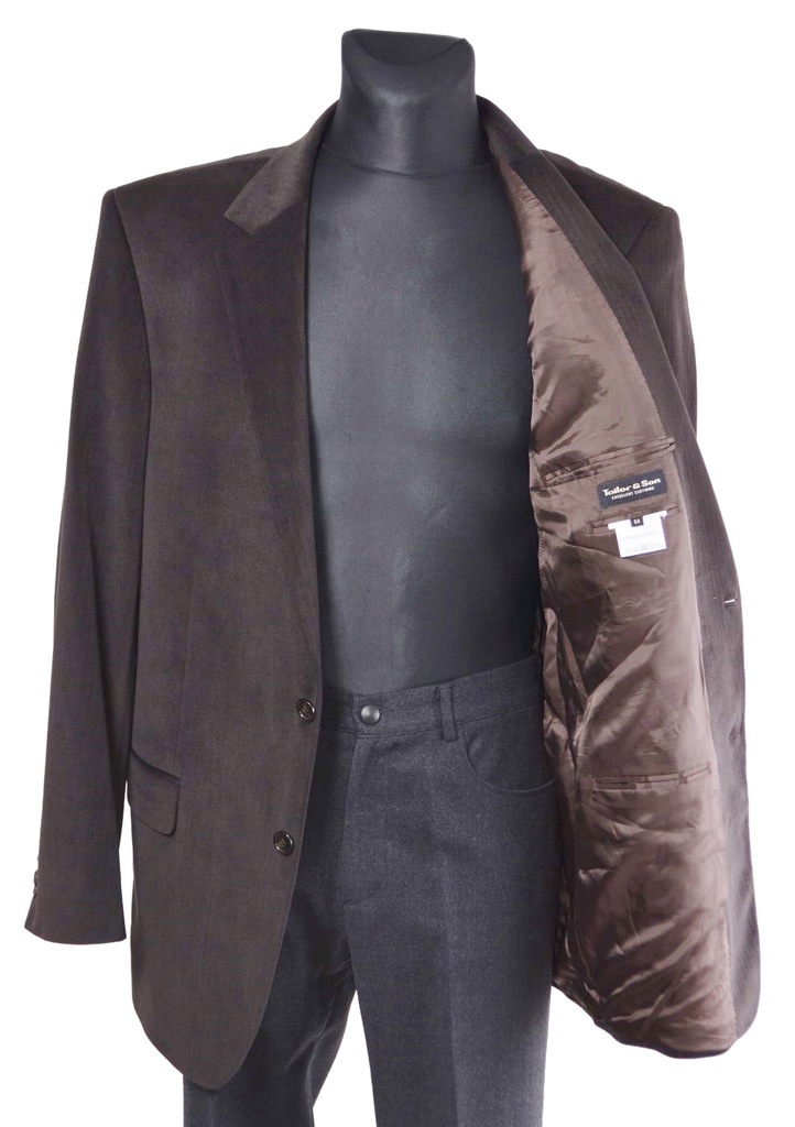 TAILOR & SON WELUROWA MARYNARKA 52/54 L 7043135203 oficjalne