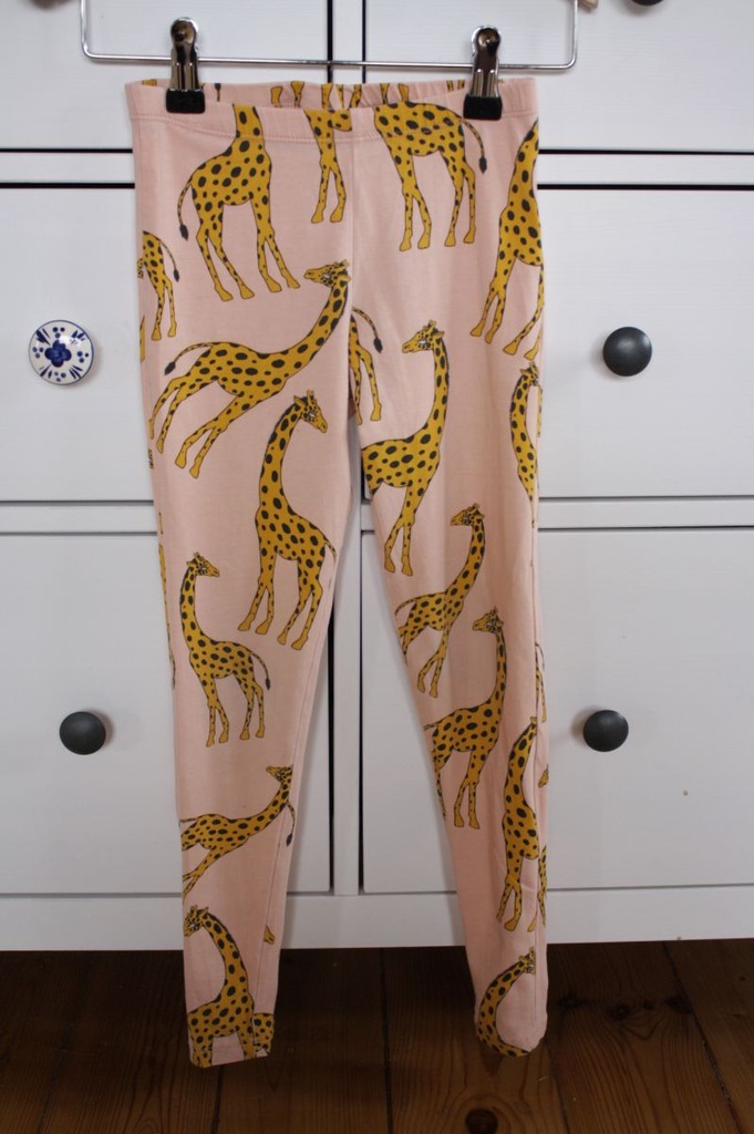 Legginsy Mini Rodini organic żyrafy 116-122