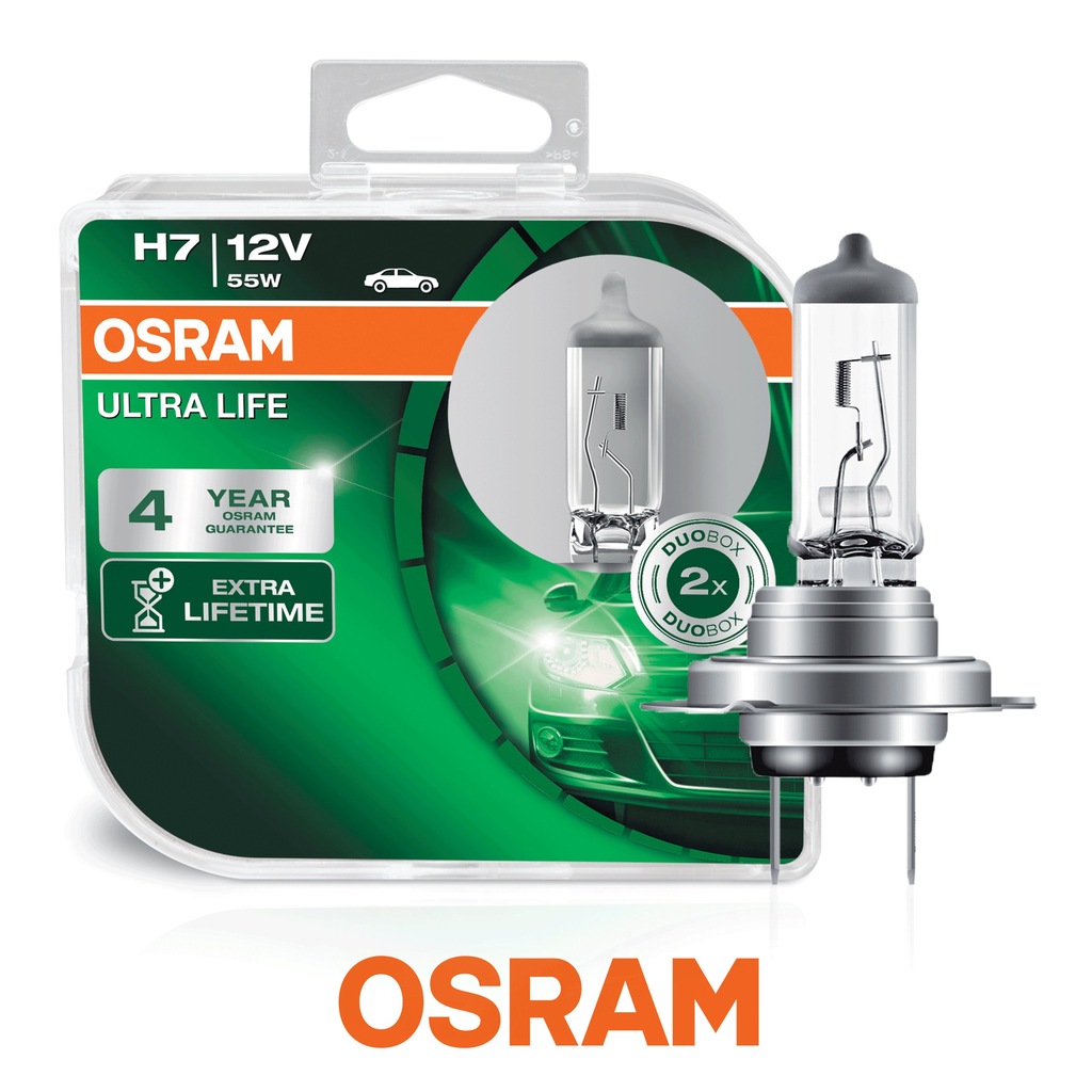 OSRAM H7 ULTRA LIFE 4 Lata Gwarancj +LATARKA - 7352316098 - oficjalne ...