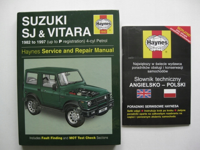 Suzuki Samurai instrukcja napraw Suzuki Vitara -97